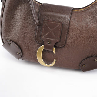 Chloe Brown Leather C Shoulder Bag