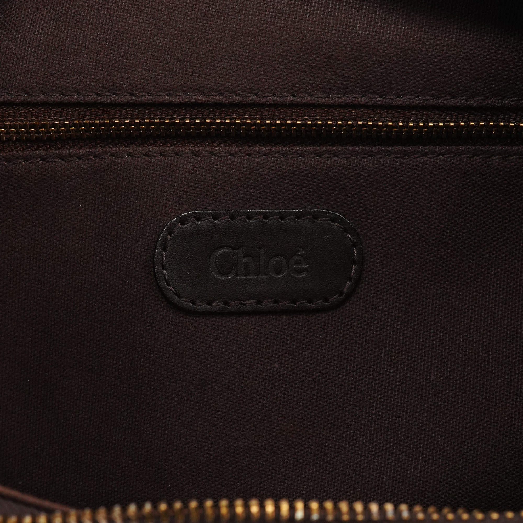 Chloe Brown Leather C Shoulder Bag