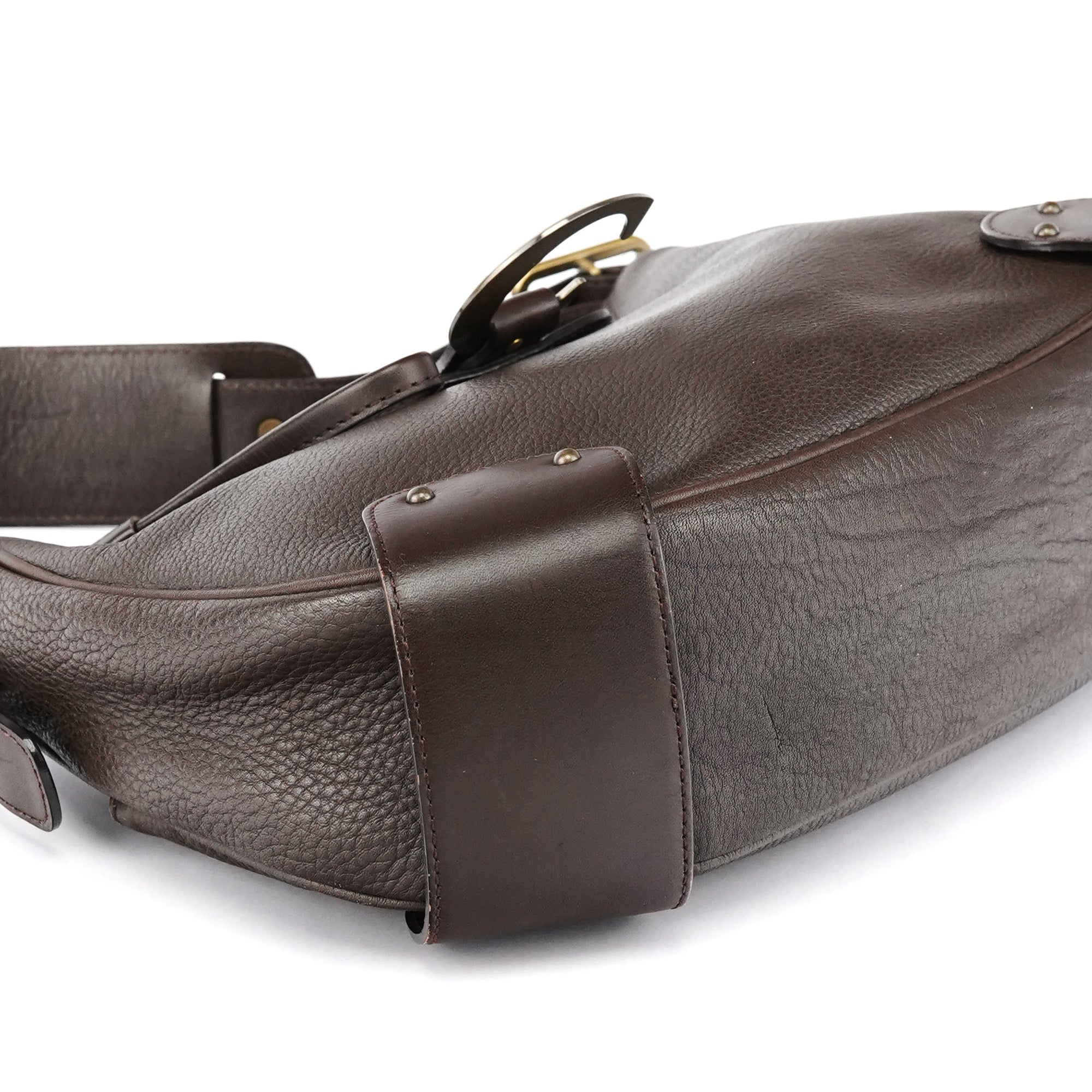 Chloe Brown Leather C Shoulder Bag
