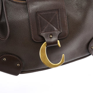 Chloe Brown Leather C Shoulder Bag