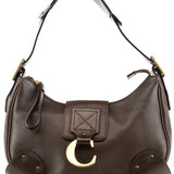Chloe Brown Leather C Shoulder Bag