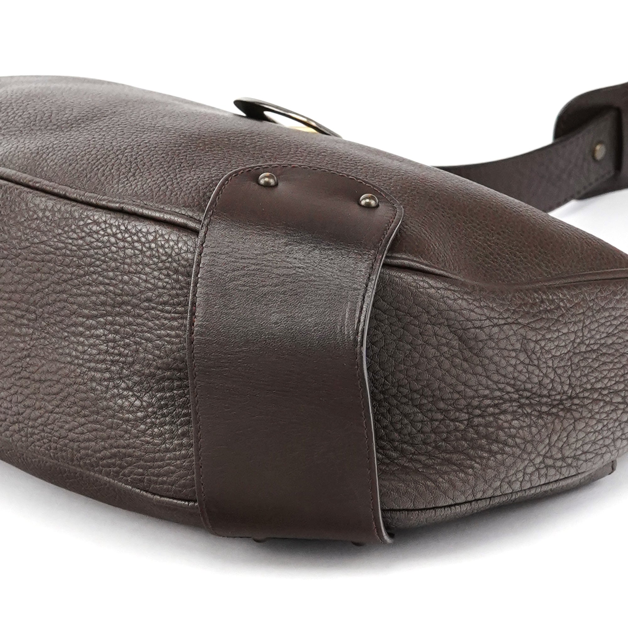 Chloe Brown Leather C Shoulder Bag