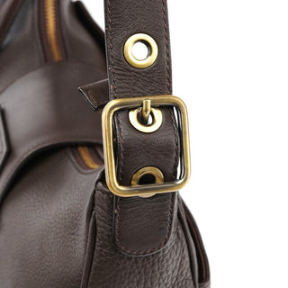 Chloe Brown Leather C Shoulder Bag