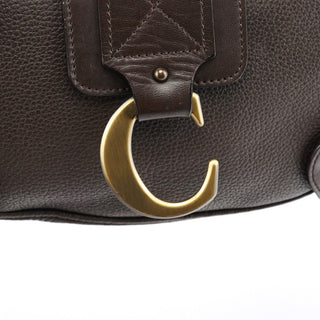 Chloe Brown Leather C Shoulder Bag