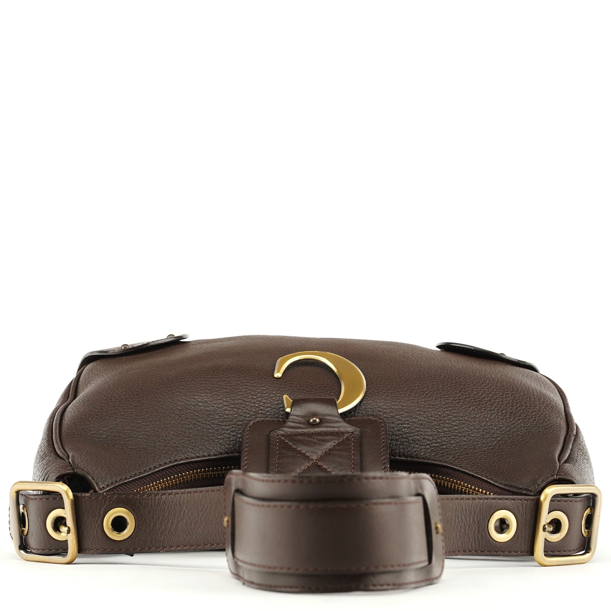 Chloe Brown Leather C Shoulder Bag