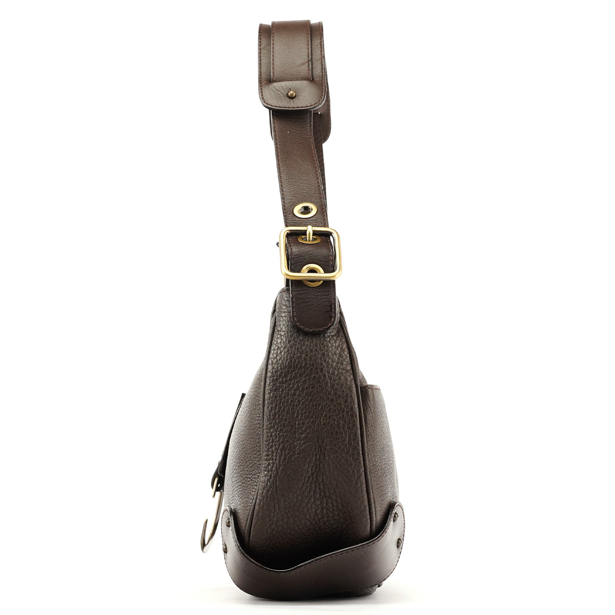 Chloe Brown Leather C Shoulder Bag