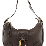 Chloe Brown Leather C Shoulder Bag