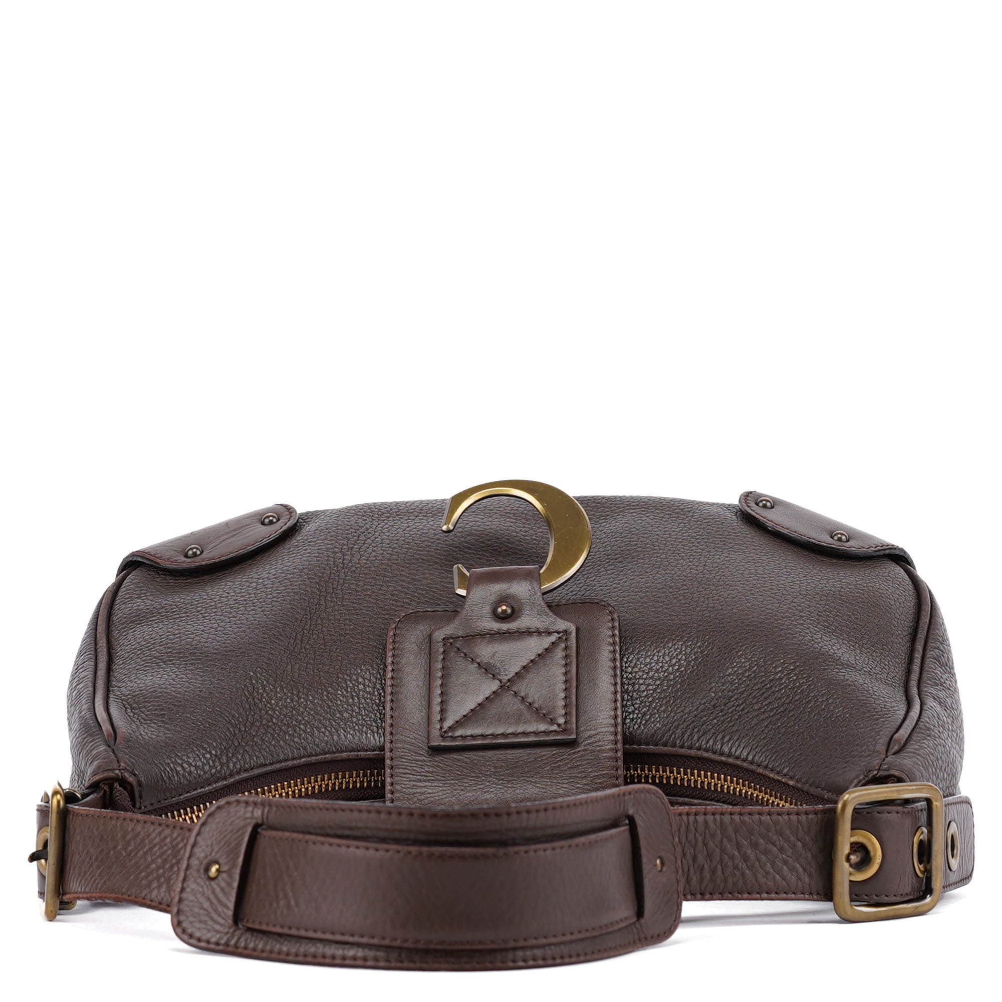 Chloé Brown Leather C Shoulder Bag