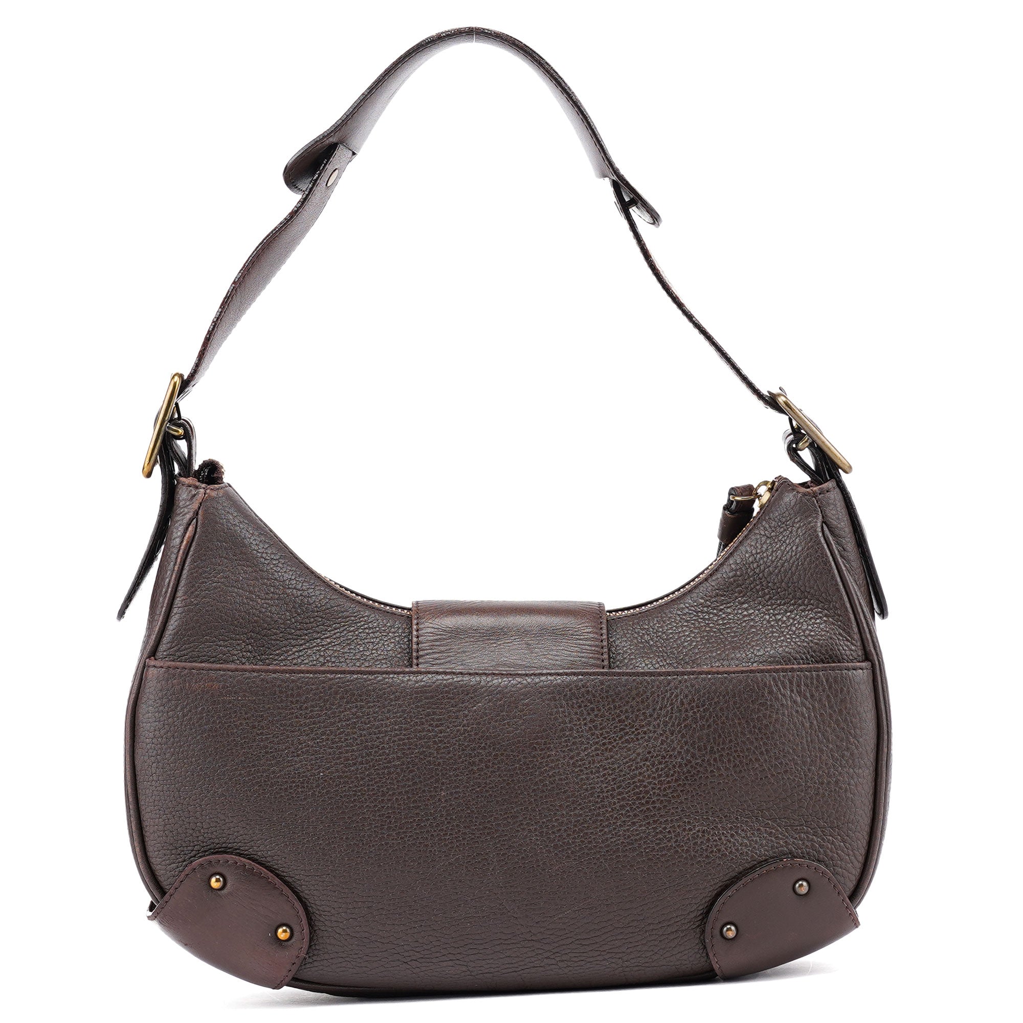 Chloé Brown Leather C Shoulder Bag