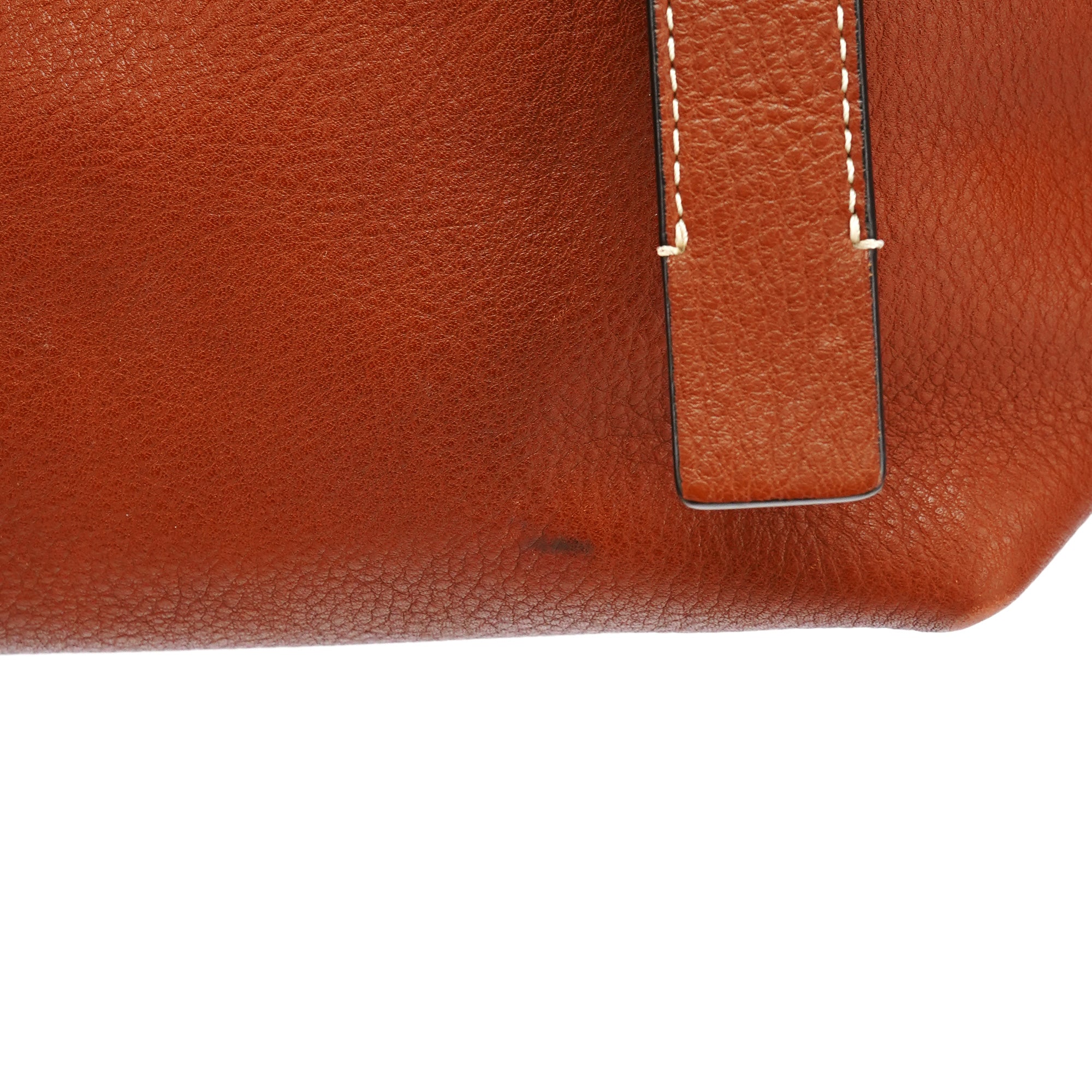 Chloe Brown Leather Darryl Tote Bag