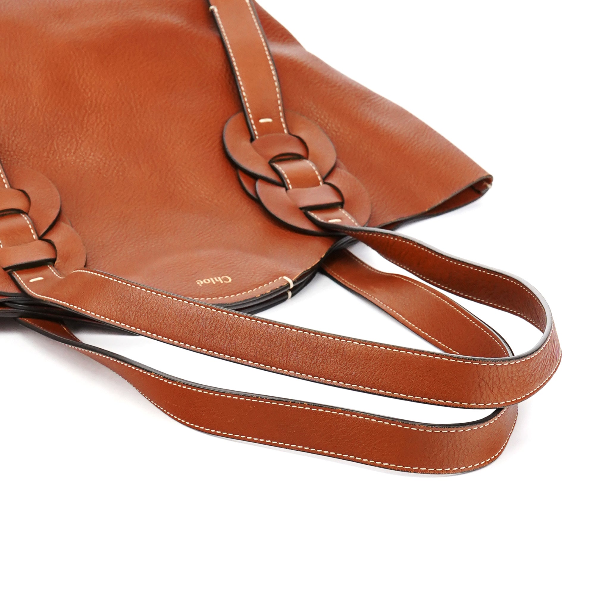 Chloe Brown Leather Darryl Tote Bag