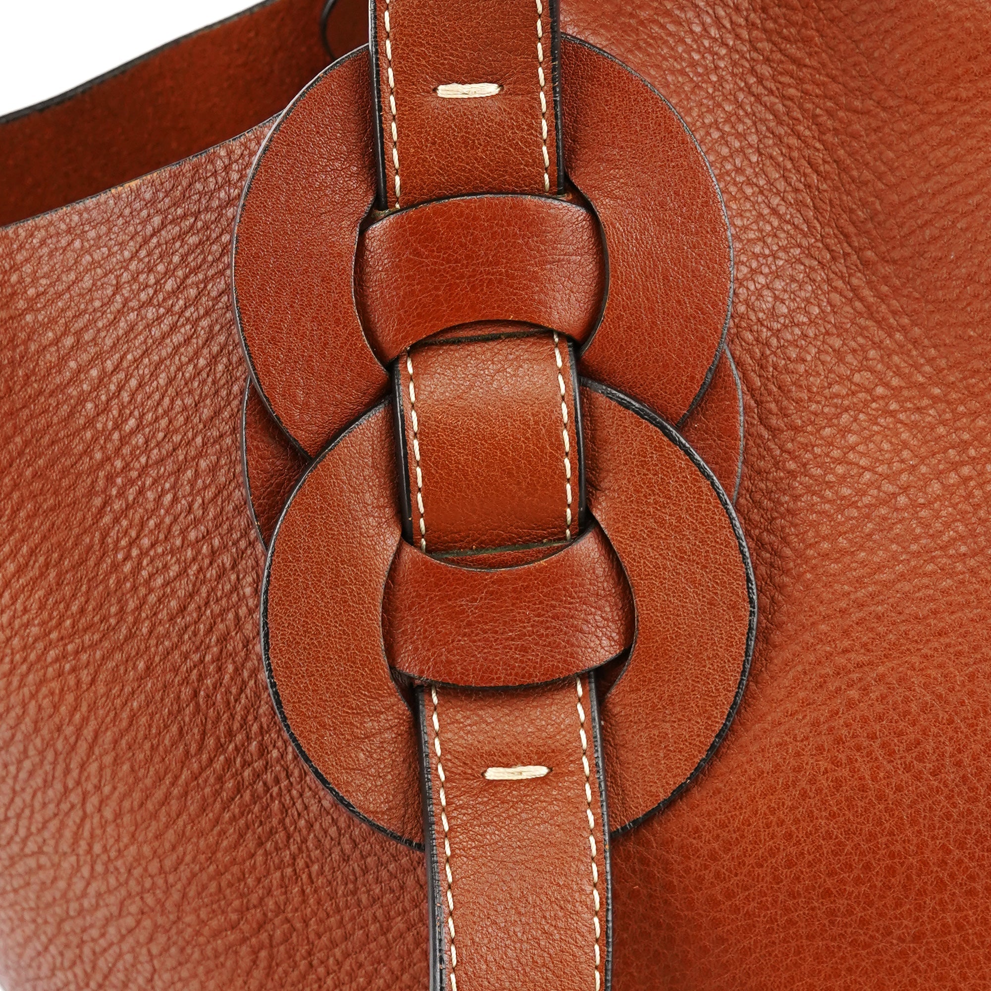 Chloe Brown Leather Darryl Tote Bag