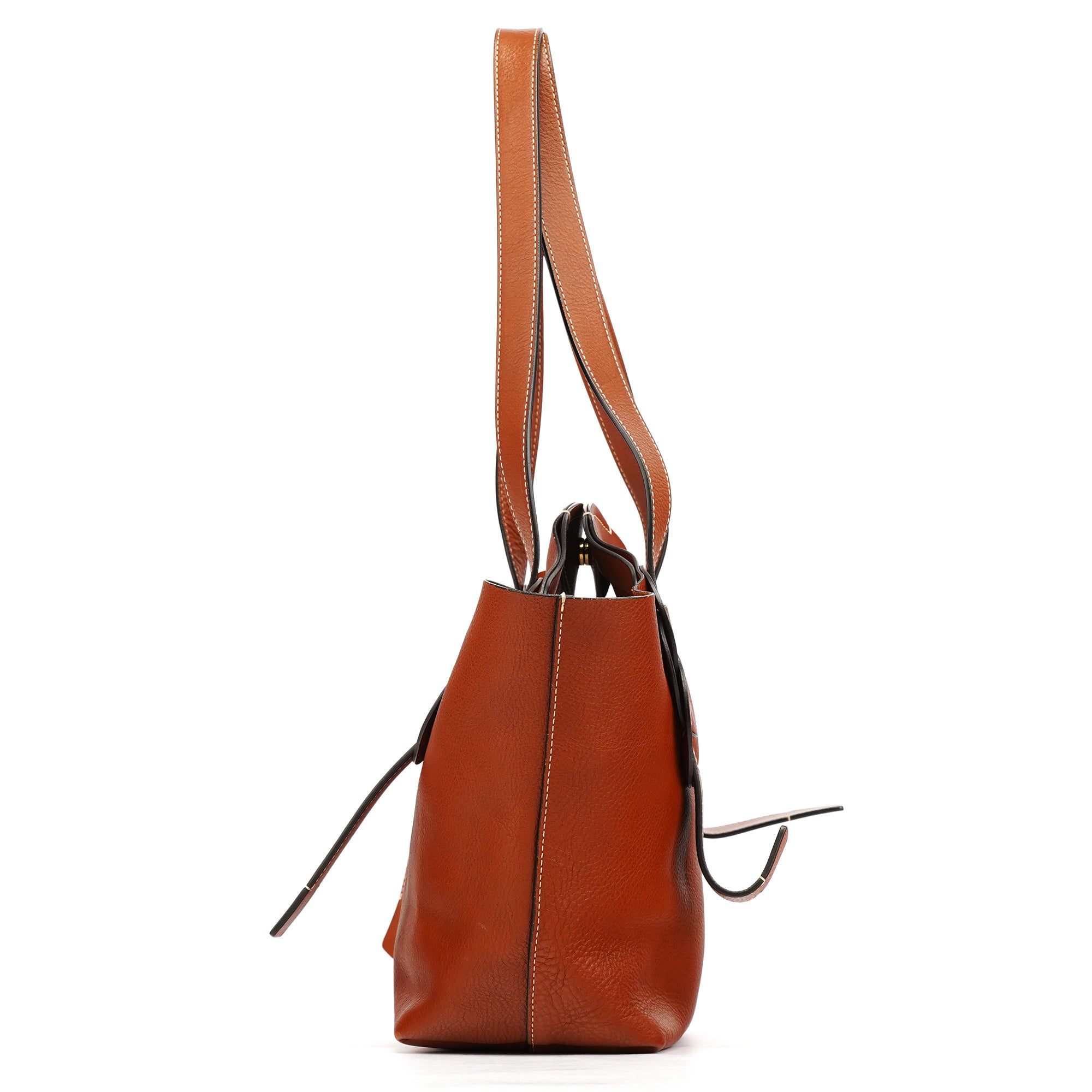 Chloe Brown Leather Darryl Tote Bag