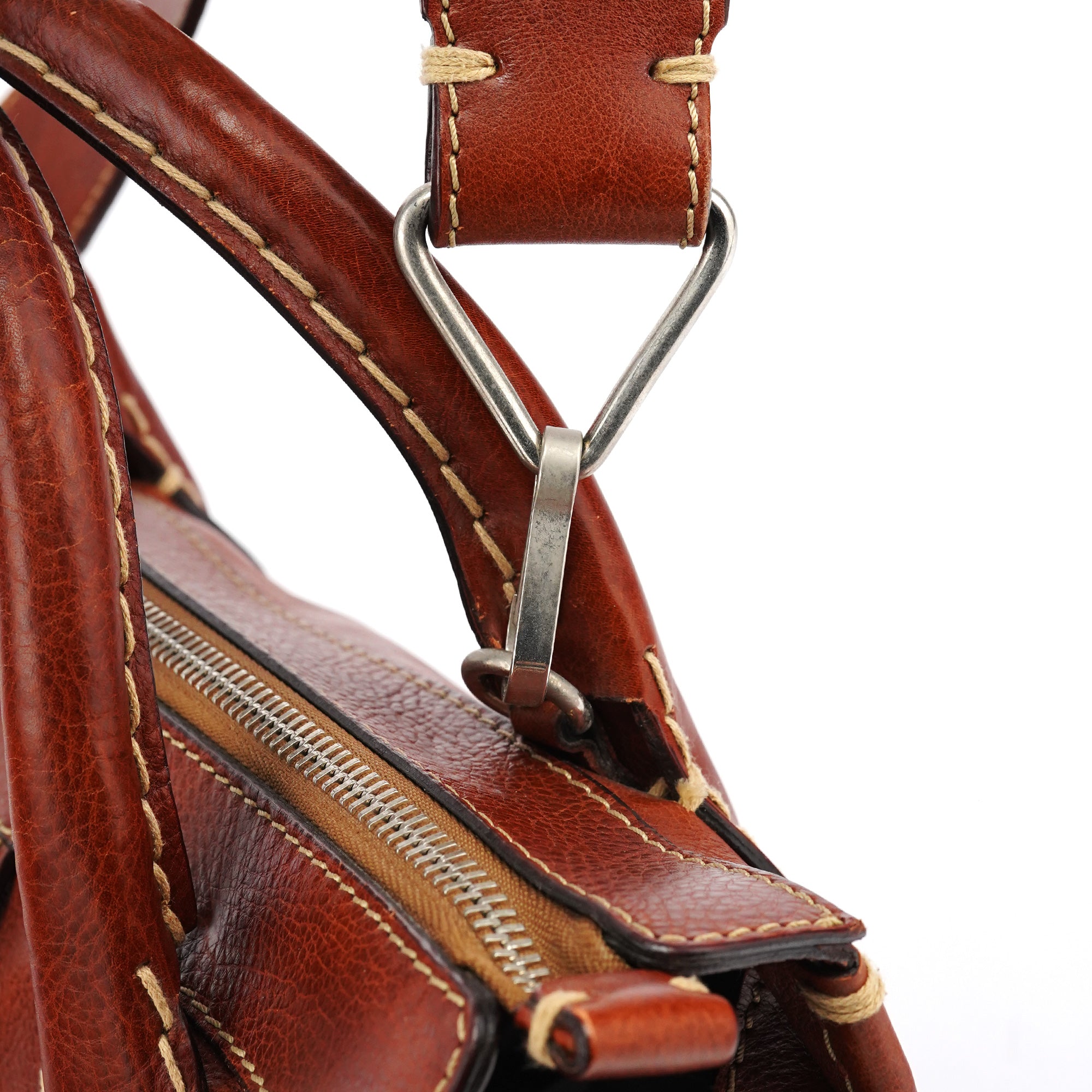 Chloé Sac cabas deux portés Edith en cuir marron