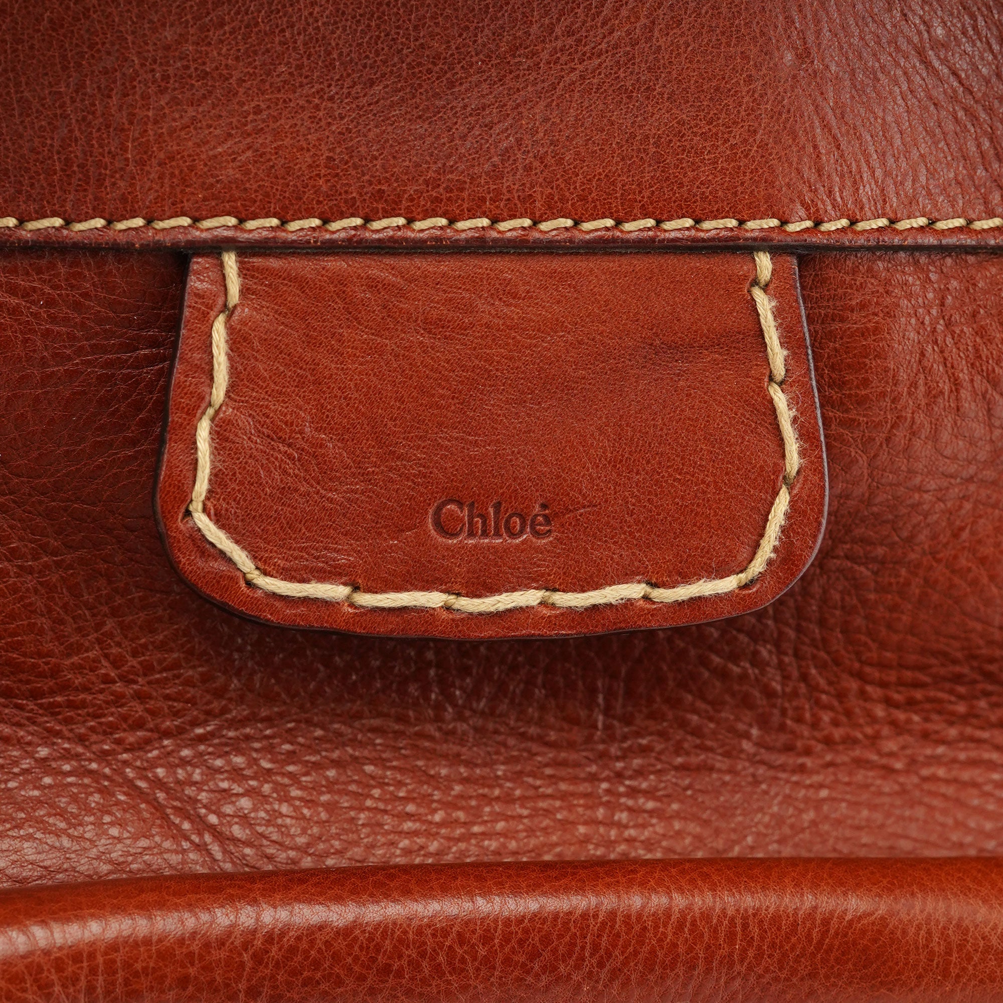Chloé Brown Leather Edith Tote Bag