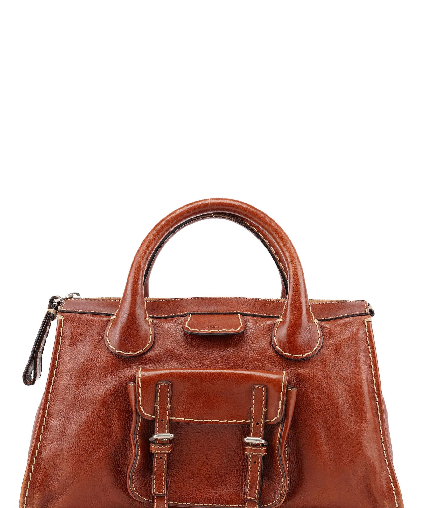 Chloé Brown Leather Edith Tote Bag