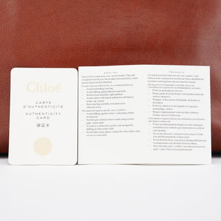 Chloe Brown Leather Edith Tote Bag