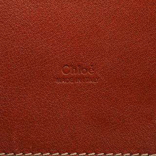 Chloe Brown Leather Edith Tote Bag
