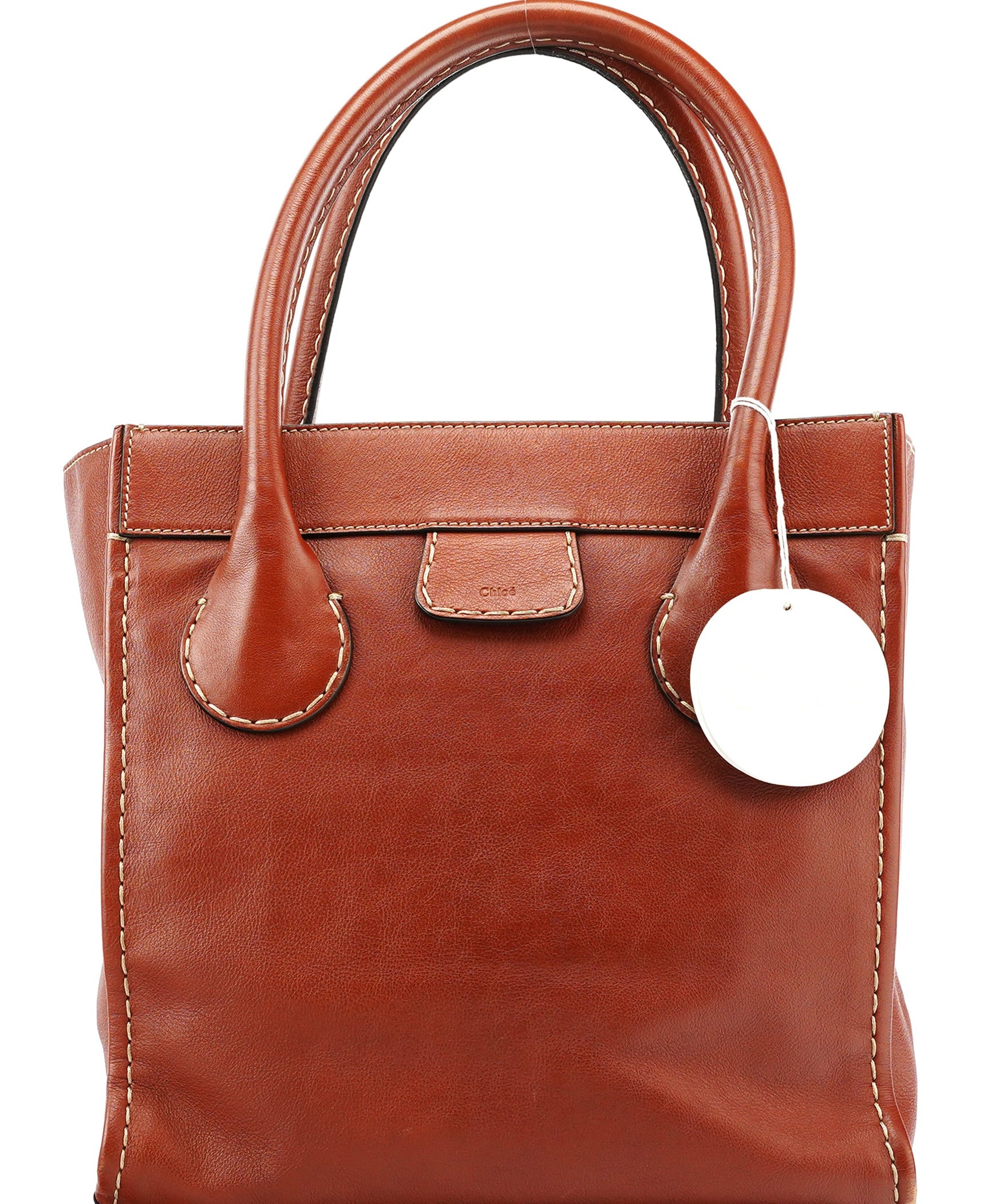 Chloe Brown Leather Edith Tote Bag