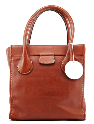 Chloe Brown Leather Edith Tote Bag