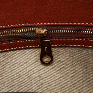 Chloe Brown Leather Edith Tote Bag