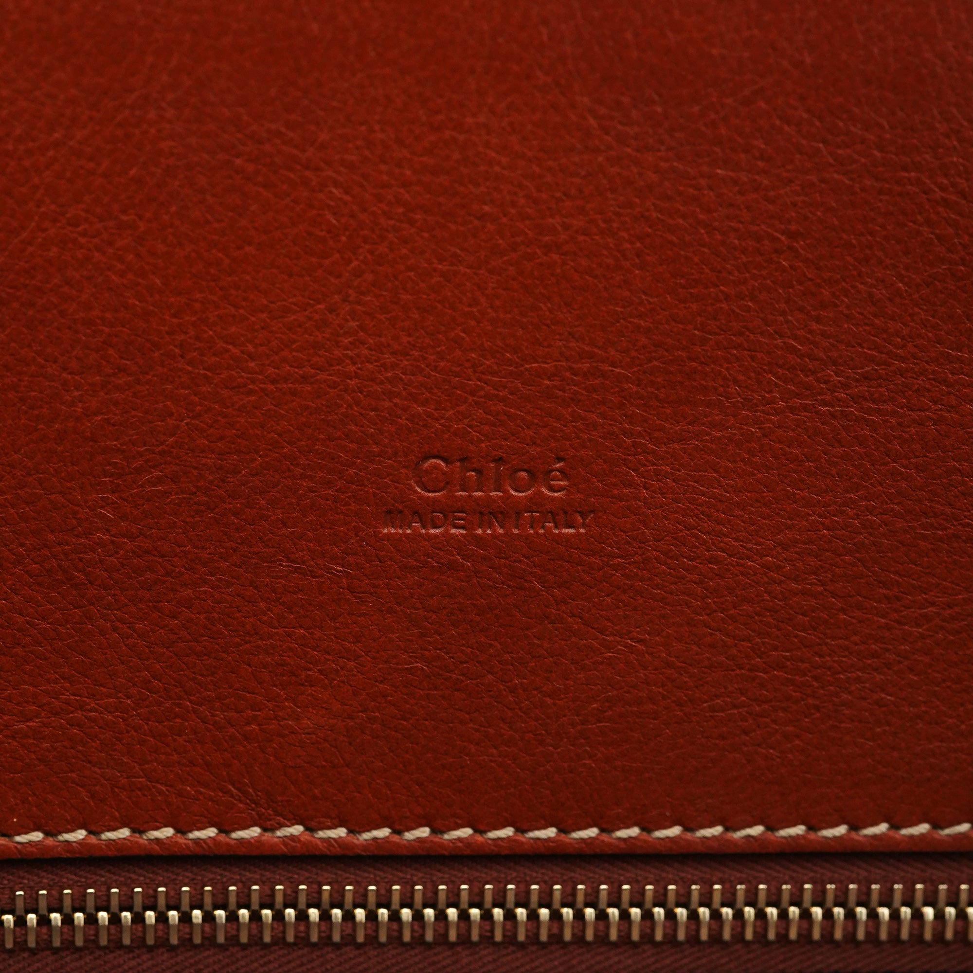 Chloe Brown Leather Edith Tote Bag