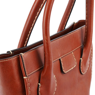 Chloe Brown Leather Edith Tote Bag