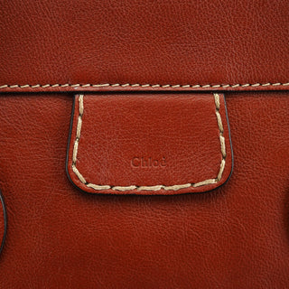 Chloe Brown Leather Edith Tote Bag