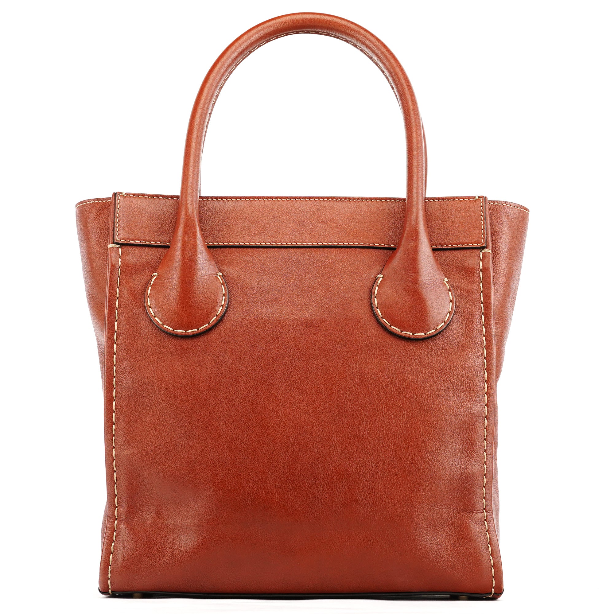 Chloe Brown Leather Edith Tote Bag