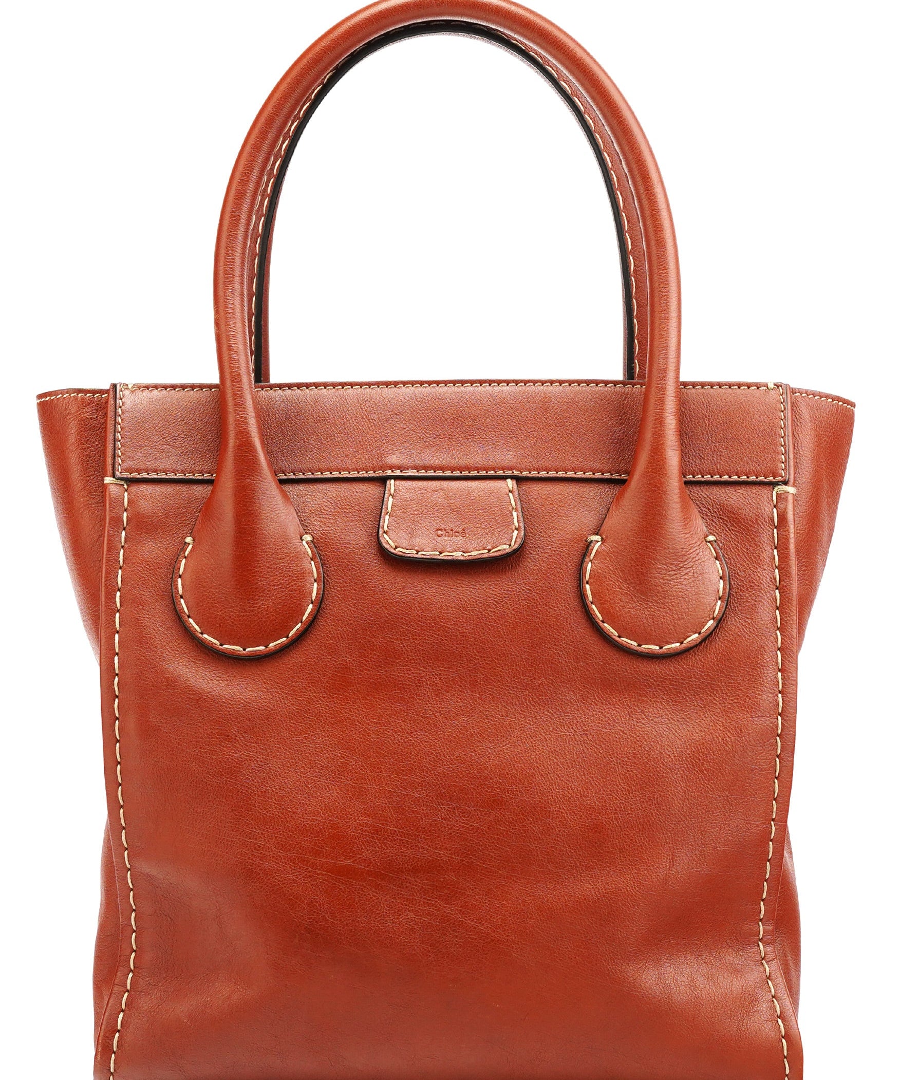 Chloe Brown Leather Edith Tote Bag
