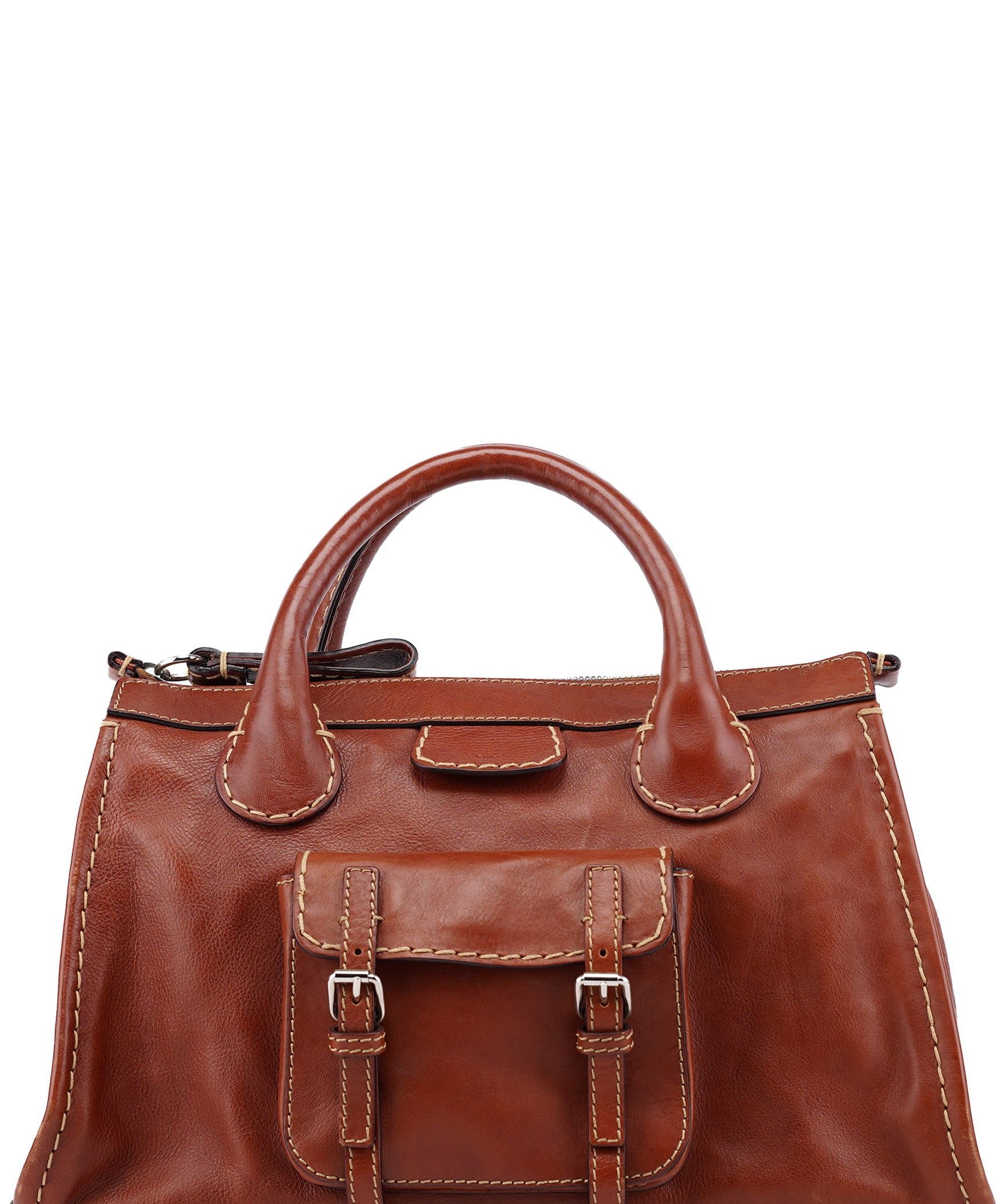 Chloé Brown Leather Edith Tote Bag