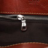 Chloé Sac cabas Edith en cuir marron