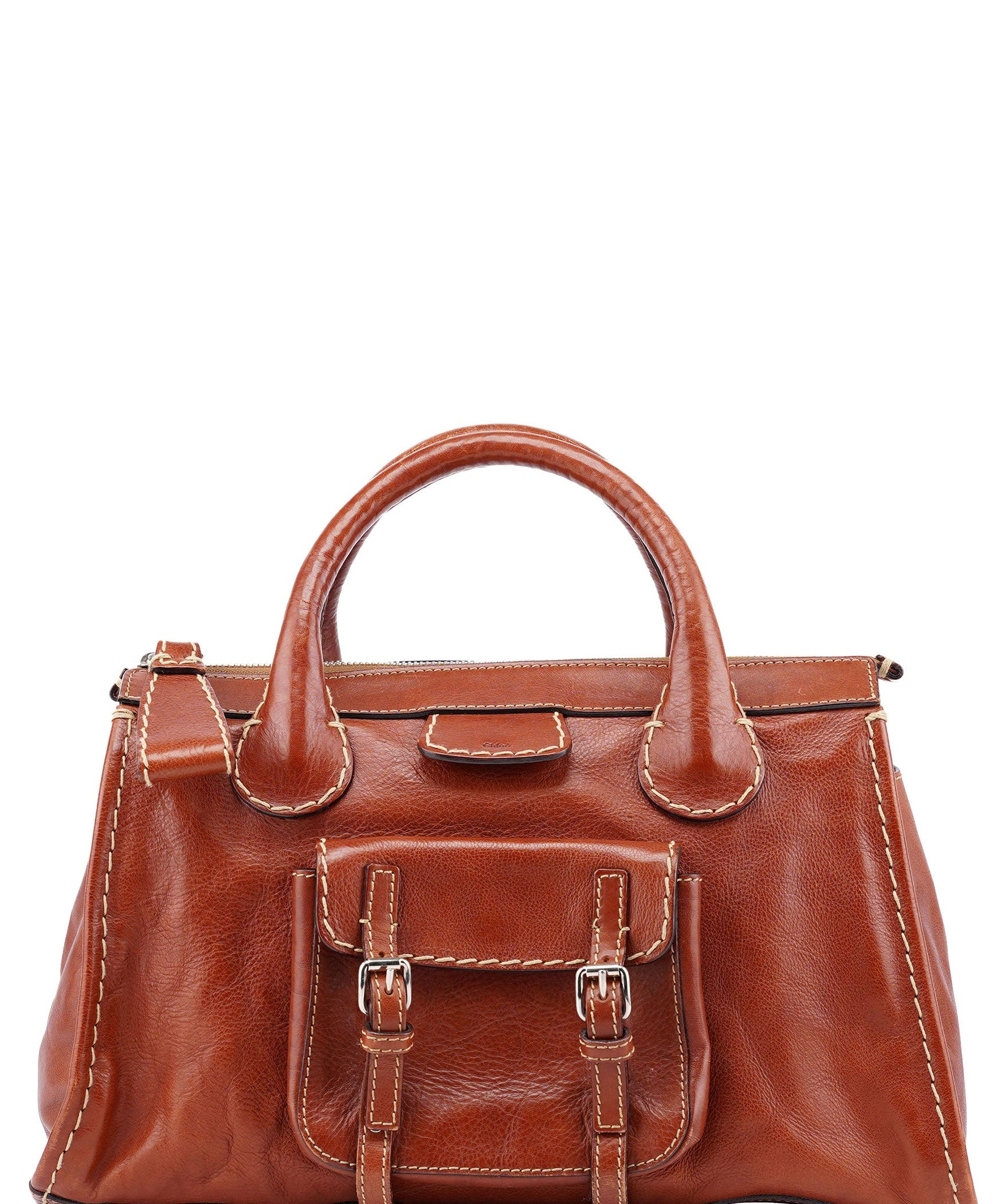 Chloé Brown Leather Edith Tote Bag