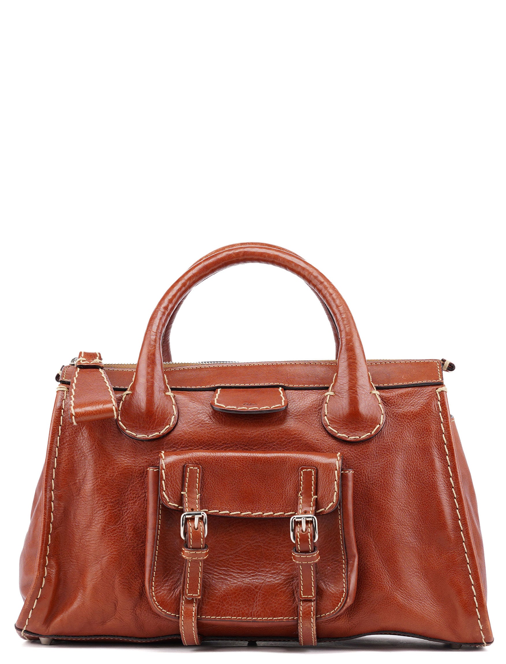 Chloé Brown Leather Edith Tote Bag