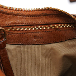 Chloe Brown Leather Heloise 2-Way Bag