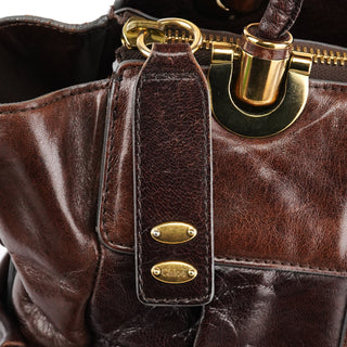 Chloe Brown Leather Heloise 2-Way Bag