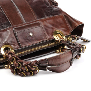 Chloe Brown Leather Heloise 2-Way Bag