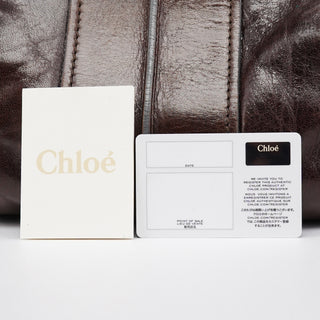 Chloe Brown Leather Heloise 2-Way Bag