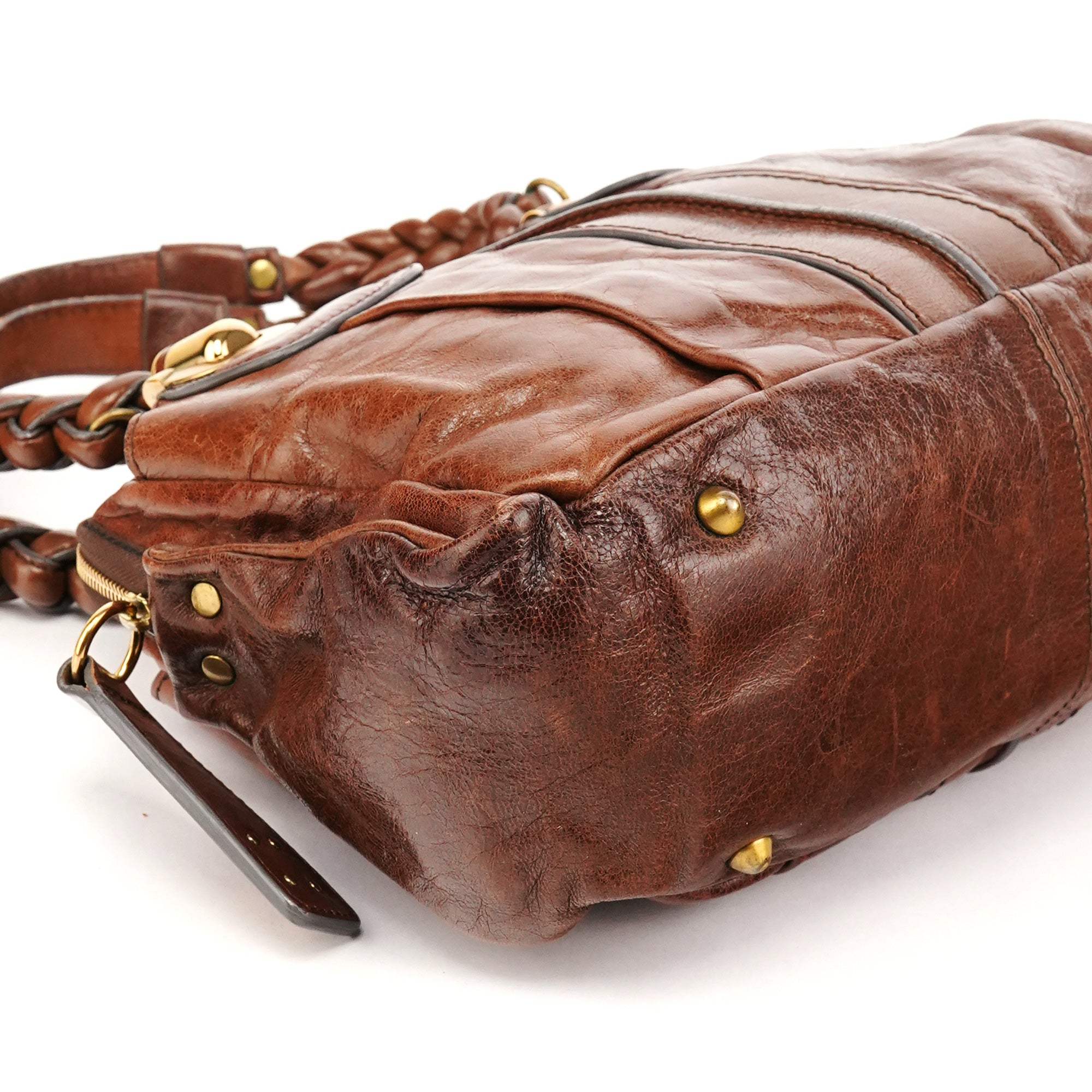 Chloé Brown Leather Heloise Shoulder Bag