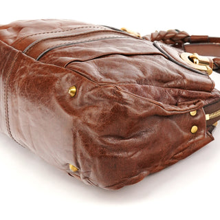 Chloé Brown Leather Heloise Shoulder Bag