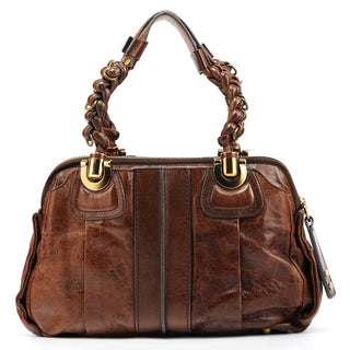 Chloé Brown Leather Heloise Shoulder Bag