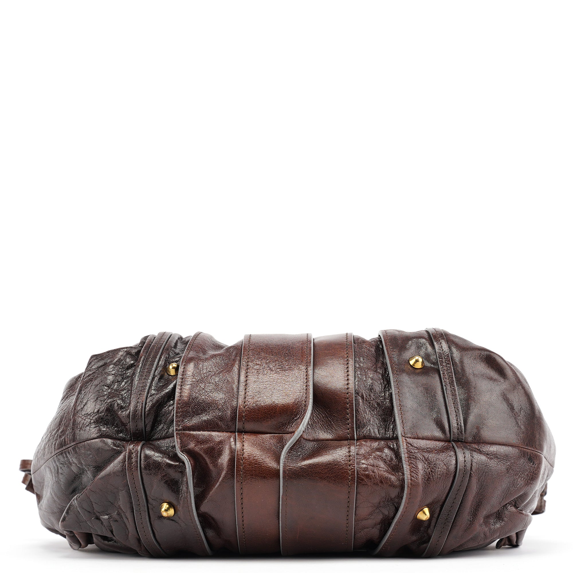 Chloé Héloise Tote Bag aus braunem Leder