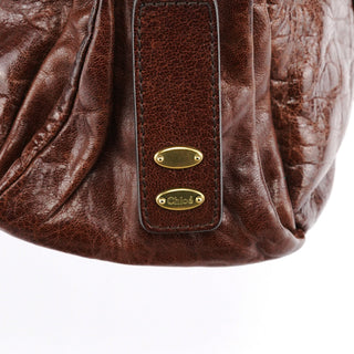 Chloe Brown Leather Heloise Tote Bag