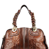 Chloe Brown Leather Heloise Tote Bag