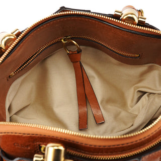Chloe Brown Leather Heloise Tote Bag