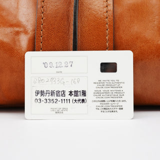 Chloe Brown Leather Heloise Tote Bag