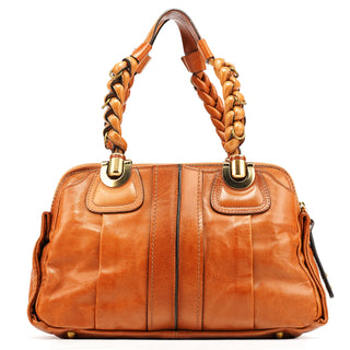 Chloe Brown Leather Heloise Tote Bag