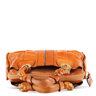 Chloe Brown Leather Heloise Tote Bag