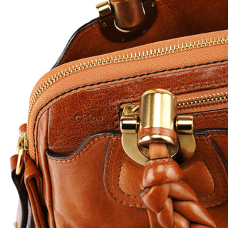Chloe Brown Leather Heloise Tote Bag