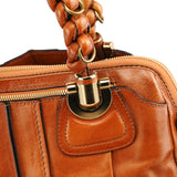 Chloe Brown Leather Heloise Tote Bag